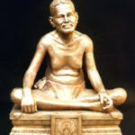 Ramana Maharshi in bronze. Worked as assistant sculptor for this project.