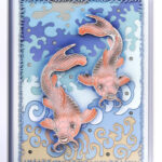 Media: layered and glued laser cut card stock.