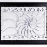 Media: layered and glued laser cut card stock.