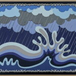 Media: layered and glued laser cut card stock.